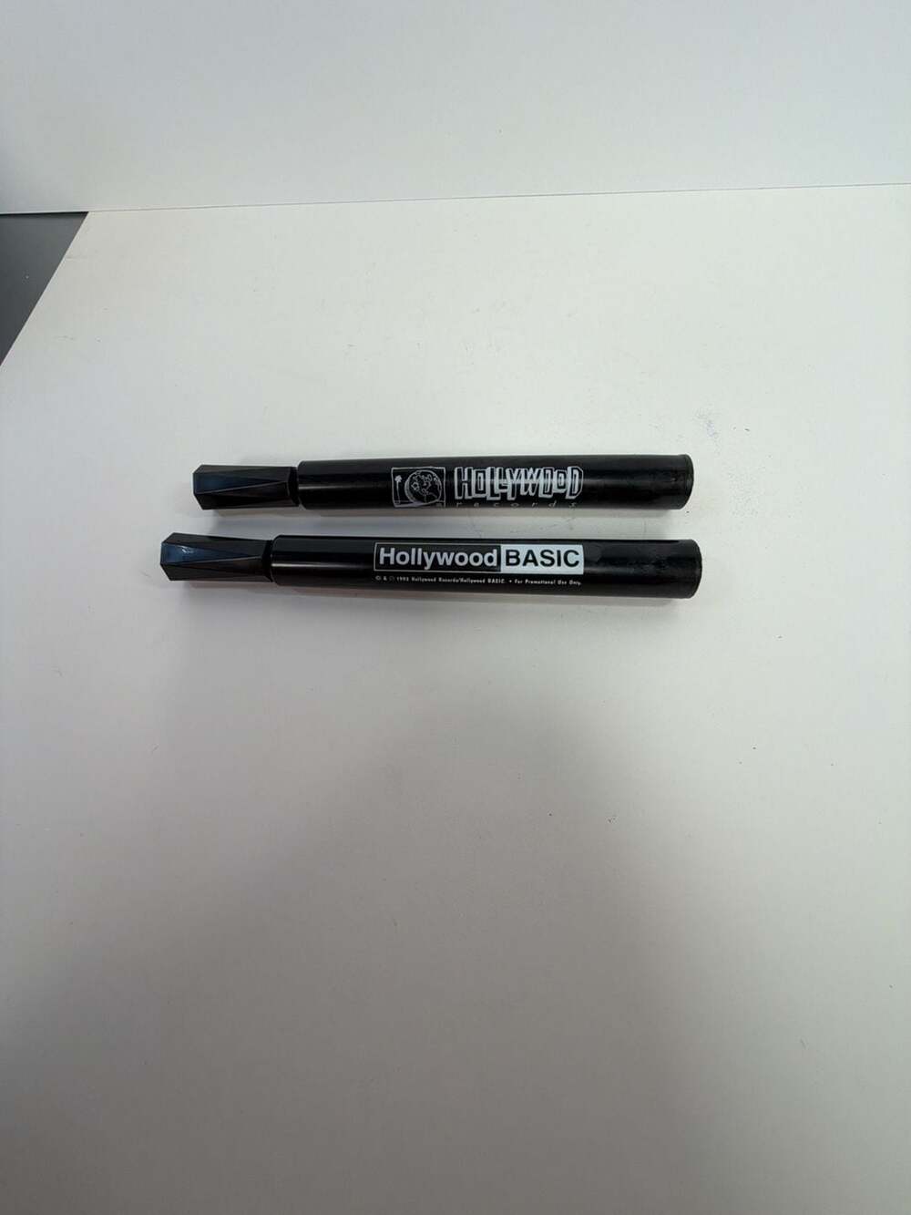 Vintage 1992 Hollywood Records/Hollywood BASIC Promotional Felt Tip Marker Pair‎